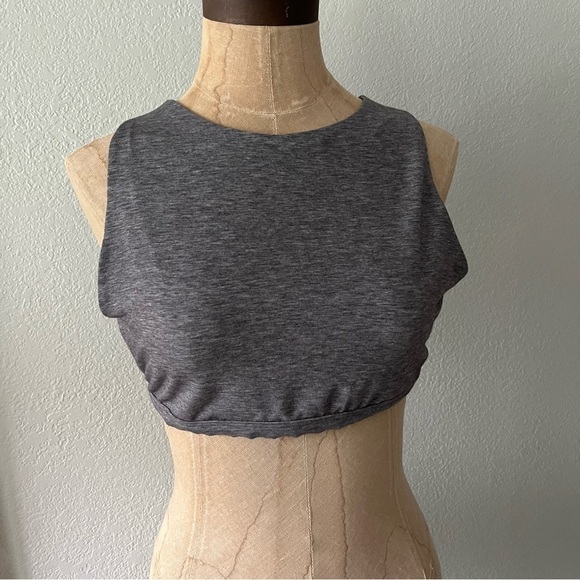 Set of 3 sz M L BRALETTE GAP DKNY Gilly Hicks Racerback Lace Gray Black Beige - Picture 8 of 9